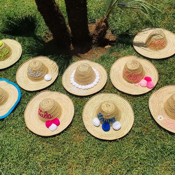 Personalized Straw Beach Hat main image 11